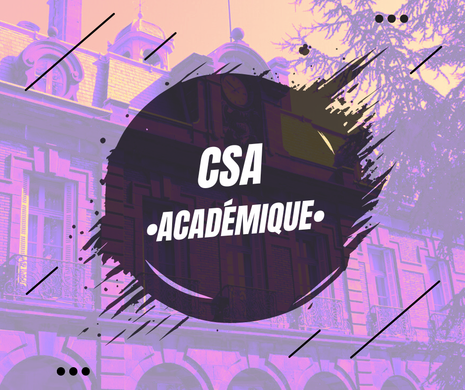 CSA Académique du 29.01.24