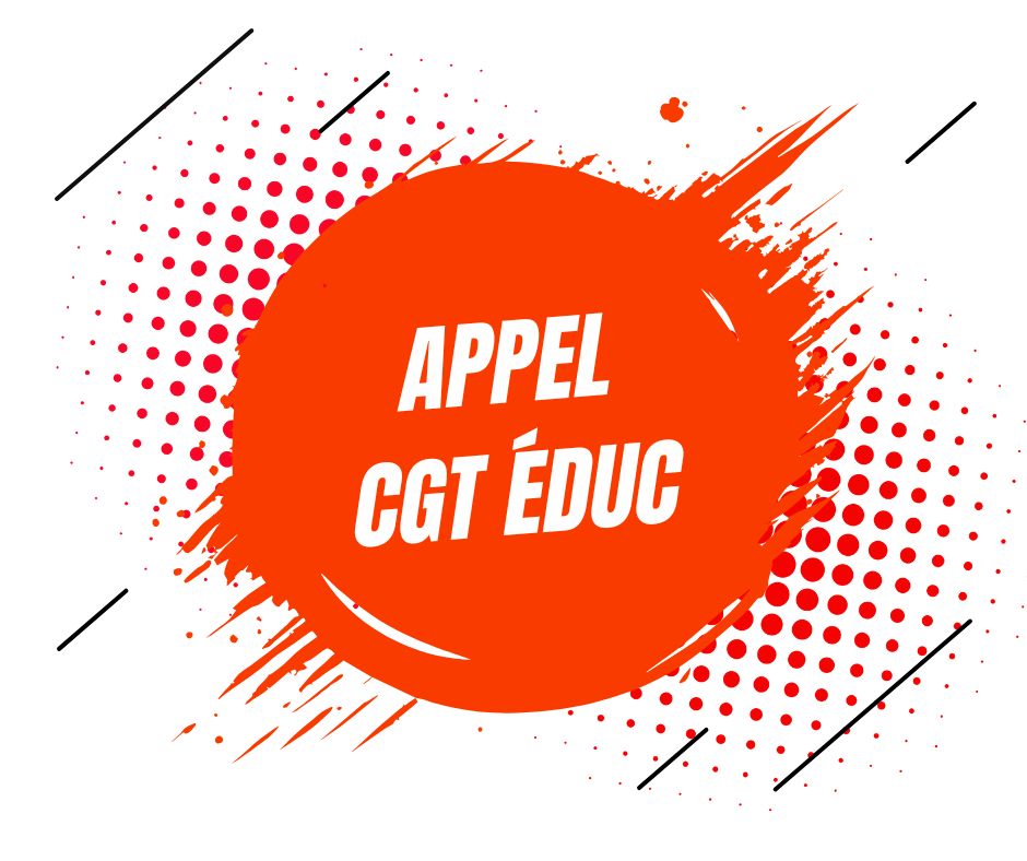 Appel du Conseil National de l’Union CGT Educ’action