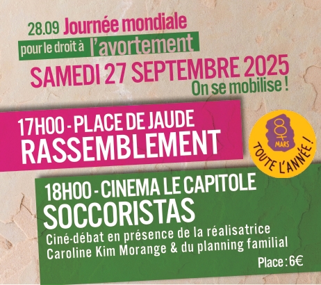 27 septembre : L’IVG : plus qu’une liberté, un droit !