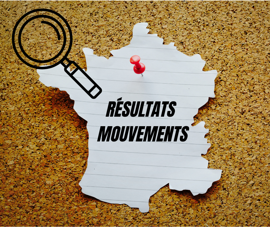 Cartes des résultats des mouvements interdépartemental et interacadémique